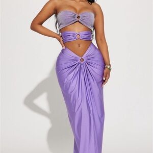 Maxi Dress - Purple/combo fashion nova